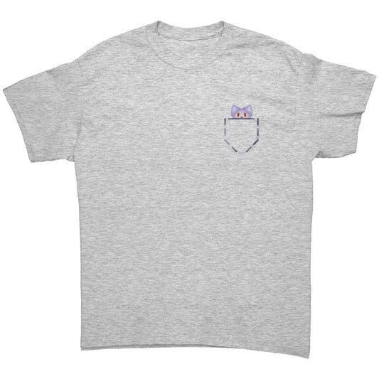 Purple Pocket Kitty T-Shirt (Original Design From IvyDragonDesigns)