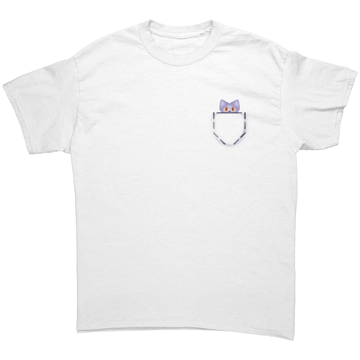 Purple Pocket Kitty T-Shirt (Original Design From IvyDragonDesigns)